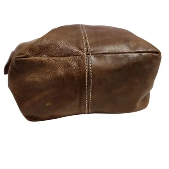 Roots Tan Leather Shoulder Bag - Picture 7 of 16